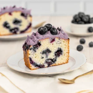 Porción de Cake de arándano